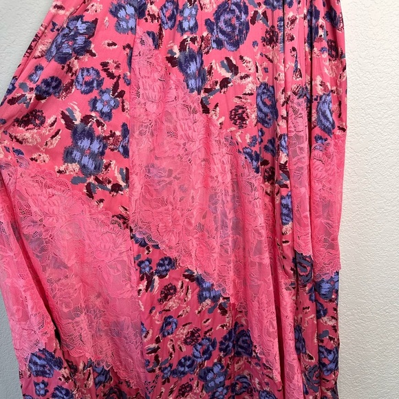 Free People First Date Printed Maxi Slip Dress Combo Women's XS - Picture 9 of 11